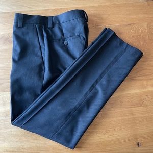 Kenneth Cole Reaction Pin Stripe Black Pants - 29x30